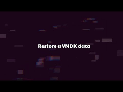 Restore VMDK data: retrieve files from the VMDK file if the specified virtual disk needs repair