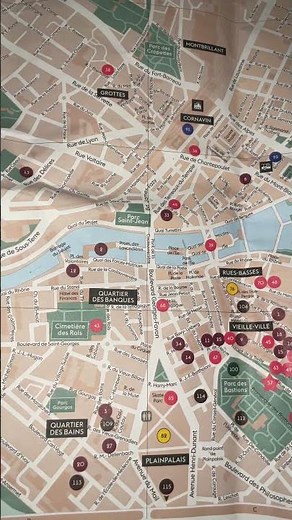 Geneva Switzerland Tourism Map