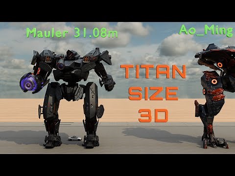 War Robots 3D Size Comparison | Titans