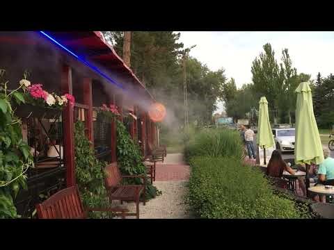 Commercial Terrace Cooling with Misting Fans & Misting Lines | MISTEC