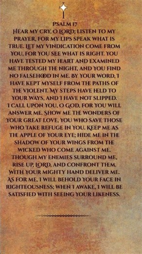 Psalm 17 — A Cry for Protection Under GOD’s Wings | Powerful Scripture Reading