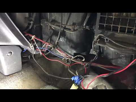 Replacing heater blower resistor on a Toyota truck.