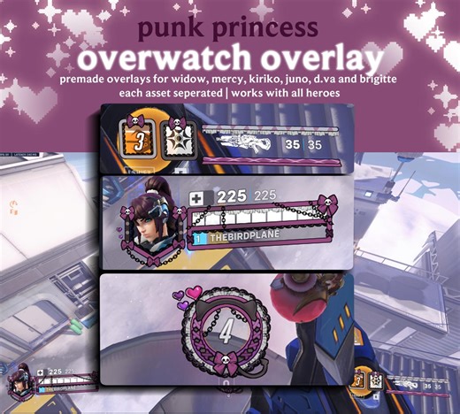 Punk Princess HUD Overwatch Overlay | HUDSIGHT - Etsy Australia