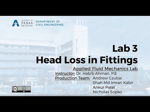 Fluid Mechanics Lab # 3 - Head Loss in Fittings