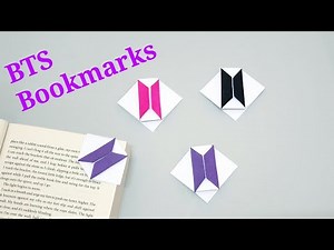 Simple BTS Bookmarks,easy diy Bookmarks ,corner bookmarks,