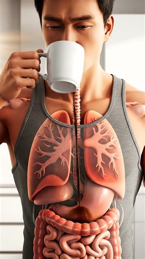 “You’ll Never See Coffee the Same Way Again ☕ | 3D Inside the Human Body#Coffee #3DAnimation #human