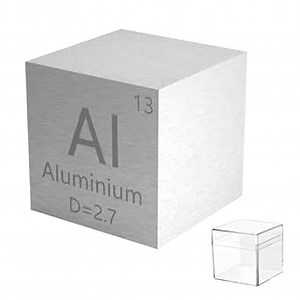 Aluminium Element Cube 0.39”Density Metal Cube 10MM Up to 99.99% Purity for Students Teacher Science Lover Collection &DIY(AI 10MM)