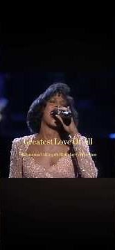 Whitney Houston Singing Greatest Love Of All for Muhammad Ali’s 50th Birthday 1992 #shorts #music