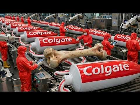 Inside the Largest Toothpaste Factory — From Animal Bones to Toothpaste (Full Process)