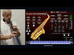 VG Jazz Alto Saxophone Virtual Instrument VST, AU, Standalone app. and Robkoo R1 wind controller.