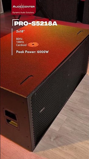 🔊 Audiocenter PRO-S5: The subwoofer series that makes the difference! #audiocenter #proaudio #audio