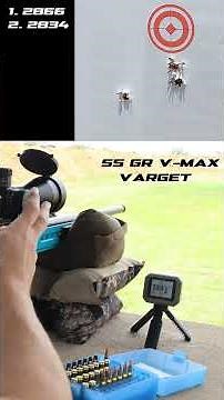 55gr Vmax with Varget Ladder test