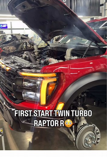 I was told not to post this yet… but I’m to excited! First start with the @hellionturbo twin turbos😳😳😳 @palmbeachdyno got it fired up first try!! We did data logs all day yesterday with @hptuners ! Stay tuned for Saturday #fordraptor #boosted #trucks