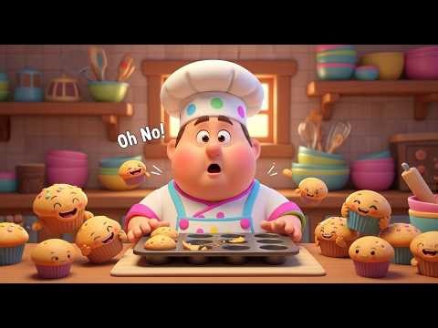 Muffin Man Runs Out of Muffins! 🧁😲 | Baking & Sharing Song for Kids 🍞