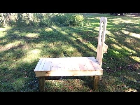 How to make a goat milking stand