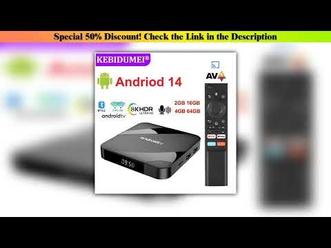 Android 14 TV Box Bluetooth 5.2 ATV 8K 4K Set Top Box 4GB 64GB AV1