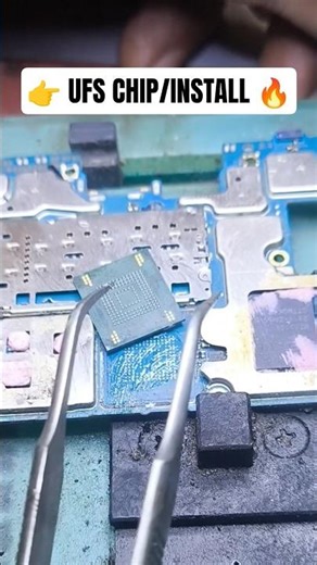 👉 UFS Install in Motherboard🔥#shorts#ufs#ufsinstall#mobilerepair#motherboardrepair#microsoldering