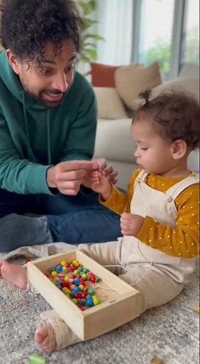 Baby Safety Alert: Dad Teaches Toddler Not to Eat Beads | Choking Hazard Prevention
