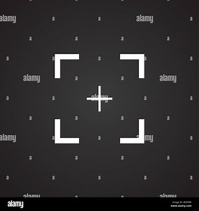 Viewfinder icon on background for graphic and web design. Simple illustration. Internet concept symbol for website button or mobile app Stock Vector Image & Art - Alamy