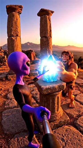 Alien vs caveman, what a disaster