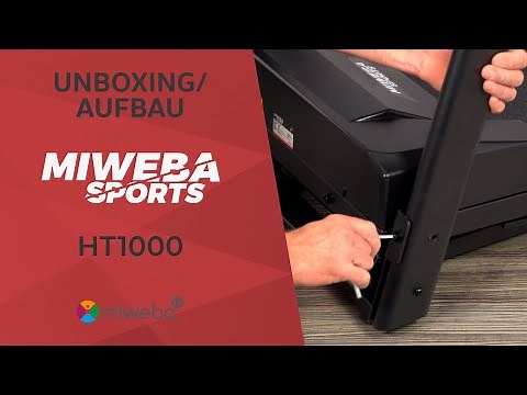 HT1000 Laufband mit Steigung 🔝 | Unboxing - Aufbauvideo - Zubehör & Features | 🏆 Miweba Sports