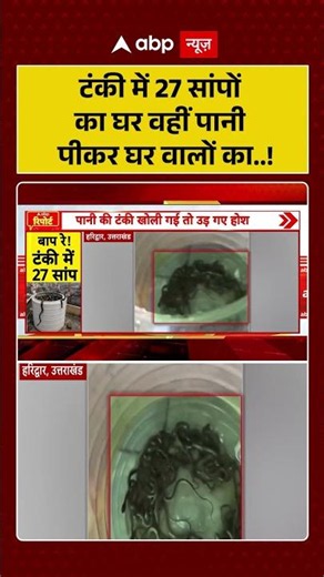 Viral News : टंकी में 27 सांपों का घर वहीं पानी पीकर घर वालों का...! #viralvideo #shorts