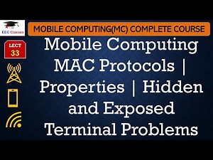 L33: Mobile Computing MAC Protocols | Properties | Hidden and Exposed Terminal Problems