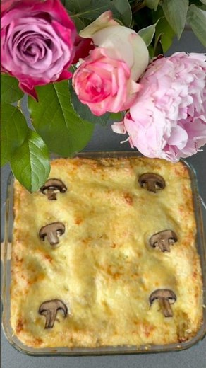 Creamy Spinach & Mushroom Lasagna 🥬
