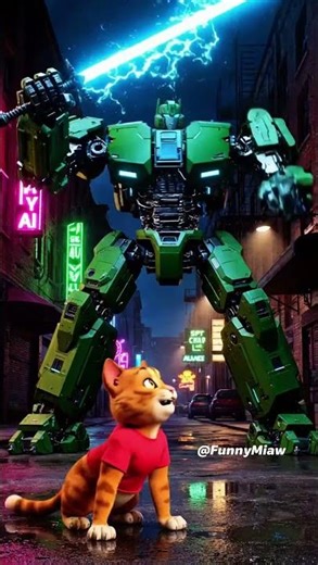 SHOCKING! Cat’s Soap-Car Gets DESTROYED by Giant Robot!