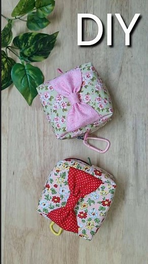 DIY Bow Pouch #diyprojects #easybagmaking #diy #chanida