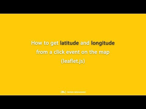 How to get latitude and longitude from a click event on the map