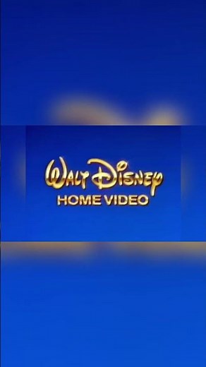 Walt Disney Home Video (1991-2001) (Blue Background) Logo