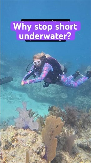 Function and fashion can coexist underwater 🩵🤿💪 #wetsuit #scubadiving #outerwear