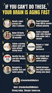 Healthy Aging: 10 Simple Cognitive Tests That Reflect Mental Sharpness After 60 #seniorhealth