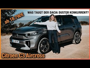 Citroen C3 Aircross (2025) Was taugt der Dacia Duster Konkurrent ab 18.790€? Review | Test | Hybrid