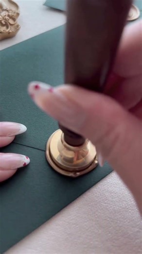 Aesthetic Wax Seal Envelope 💚 | Satisfying DIY Keepsake Idea ✉️✨#newbunch #like#share#comment#shorts