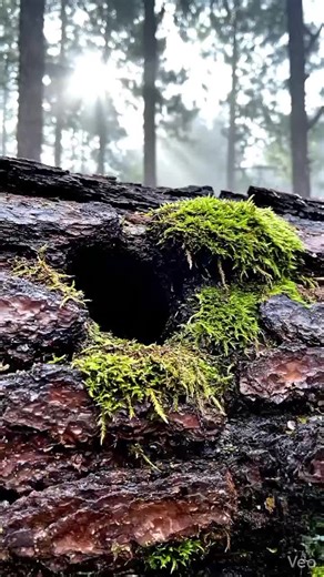 I found something living inside this tree #foundinthewild #tinycreatures #fantasyshorts #magicalmoments