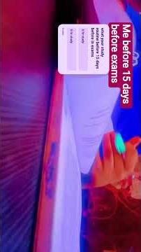 what is your study routine before 15 days before in exams