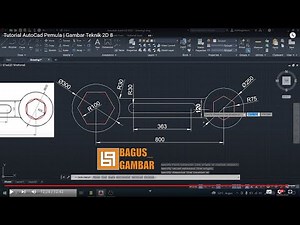 Tutorial AutoCad Pemula | Gambar Teknik 2D 8