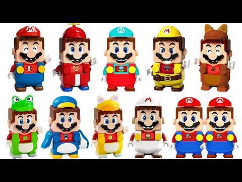 LEGO Super Mario 10(Ten) Power-ups VS Game Power-ups Comparison
