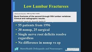 Low Lumbar Fractures