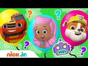 Robot Edition: Balloon Popping Fun! Ep. 11 🎈w/ PAW Patrol, Blaze & Bubble Guppies! | Nick Jr.