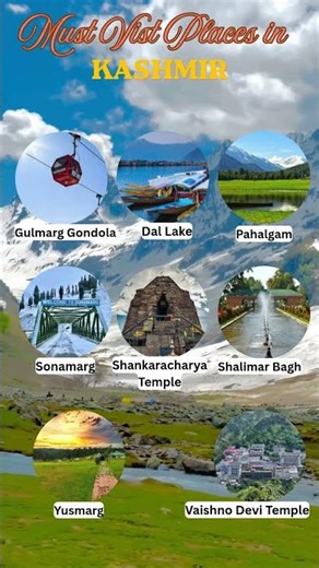 Must Visit Places in Kashmir#jammukashmir #travel