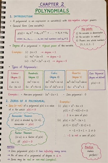 📚Class 10 Chapter 2 Polynomials | Introduction