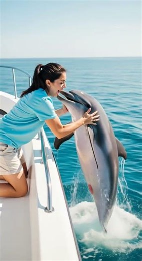 Close call between a dolphin and a shark, but the dolphin escapes just in time