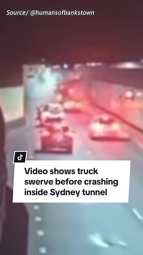 Truck Crash in M5 East Tunnel: Video Footage Released