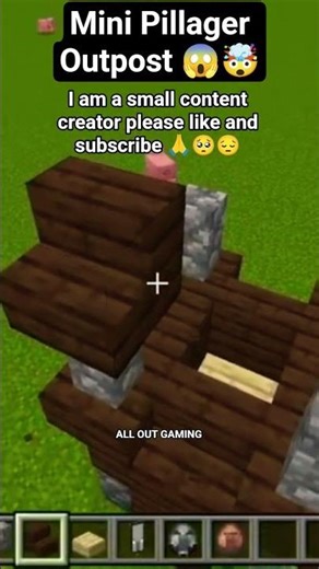 mini Pillager Outpost 😱🤯🫡🔥#subscribe #minecraft #gaming #trendingshorts #viarlshort #game