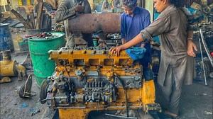 Incredible Reconstruction of Komatsu Dozer 6D Engine Completely | Mechanical Skills