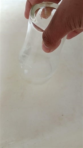 water inside the glass and open to escape