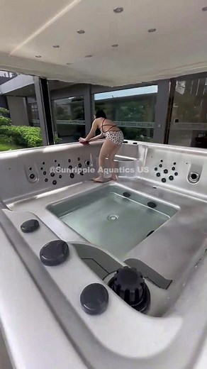 Share a smart jacuzzi pool.#springpool #spapool #jacuzzi #massagepool #homepool #smartpool #gardenpool #heatpool #homedecor #smartjacuzzi | Sunripple Aquatics US